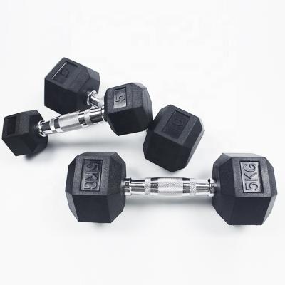 China Home Use Dumbbells 2021 New Arrival Bewitch Rubber Dumbbell Gym Home Equipment Rubber Dumbbell for sale