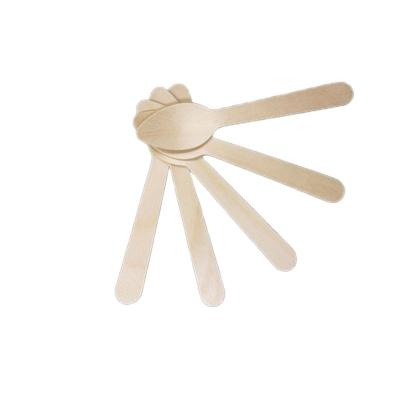 China Wedding Professionally Made Cutlery Biodegradable Disposable Dinnerware Set Wooden Spoon for sale