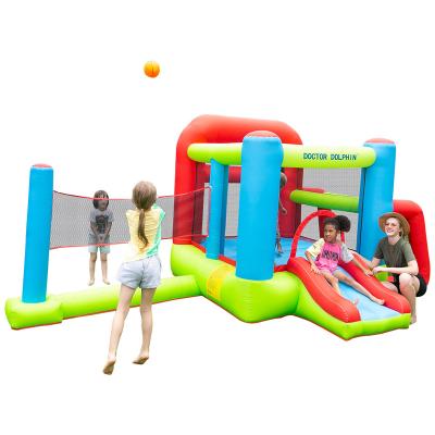 China Family Party Doctor Dolphin Items Outdoor Games Party Bouncy Castle Slide Inflatable Bounce House for sale