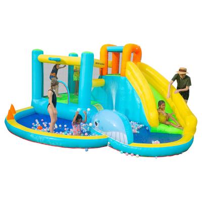 China Comercial Jumping Bouncy Castle Inflatable Slide Bounce House Doctor Dolphin New Design Child Party Fashionable Colorful Water for sale