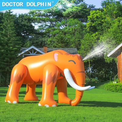 China Ourdoor Doctor Dolphin Best Selling PVC Inflatable Water Spray Elephant Outdoor Kids Play Water Spray Toy for sale