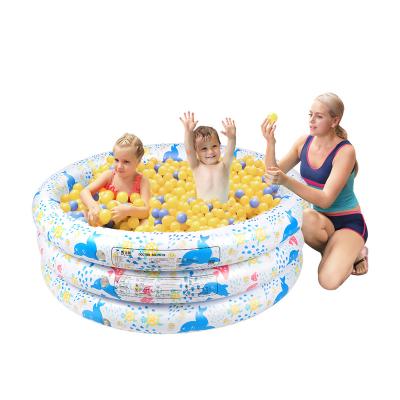 China Swimming Equipment Doctor Dolphin Family PVC Kids Outdoor Portable Pool Thick Plastic Above Ground Inflatable Portable Pool for sale