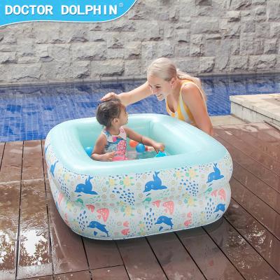 China Inflatable Child Indoor Toy Fence Baby Swimming Pool Doctor Dolphin Children Ocean Ball Pool Household Plastic Pool for sale