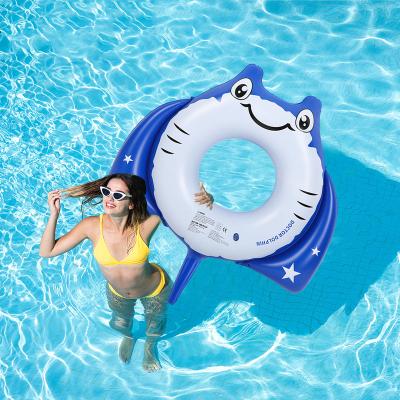 China Doctor Dolphin New Design Fashionable Baby Seat Safety Pool Neck Float Inflatable Swimming Ring for sale