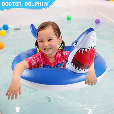 China Doctor Dolphin New Hot Fashionable Design Kids Swimming Ring Float Shark Seat Ring Inflatable Water Float for sale