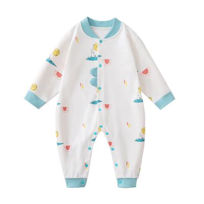 China Newborn Infant Baby Boy Cotton Pajamas Girls Rompers Clothes for Baby Boy Girls for sale