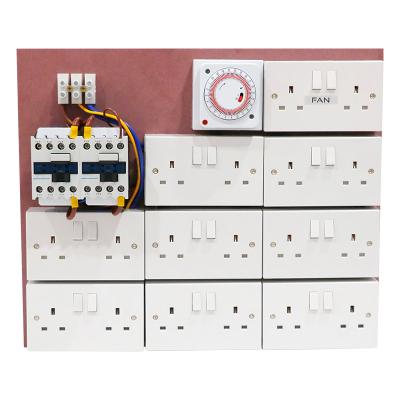 China Hydoponic 16 Hydroponic 18 Way Contactor MDF Board With Timer And Fan Heater Sockets For HID Grow Lighting for sale