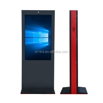 China Factory direct sales outdoor lcd display 55inch floor ip65 stand advertising outdoor digital totem monitor kiosk for sale