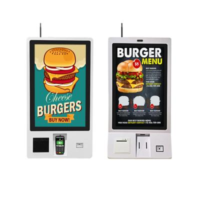 China SDK 24 Inch Self Service Kiosk Touch Screen POS System Software Computer Kiosk Stand Ordering Restaurants for sale