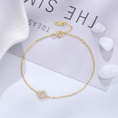 China FASHIONABLE Crystal charm 925 gold bracelet diamond jewelry gir bracelets women sterling silver bracelets Tongling bracelets women“ for sale