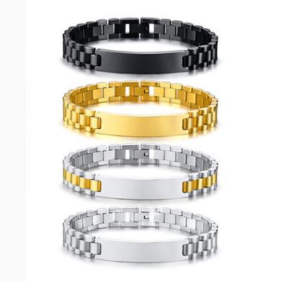 China FASHIONABLE TONGLING Men Leather Cuban Tennis Bracelets Gold Chain 14k Stainless Steel Bracelets Men Bracelet 2021 for sale