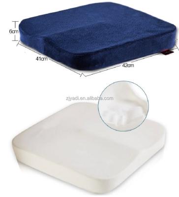 China Thick square massage memory foam cushion, car cushion, jacquard velvet cover for sale