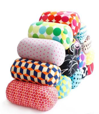 China Memory Printed Spandex Beads Back, Tube Pillow, EPS Cylinder Pillow, Neck Roll Cushion for sale