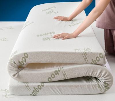 China Cooling Bamboo Fiber FabricThick Memory Foam Mattress, Air Circulation Fabric Memory Foam Mattress Topper for sale