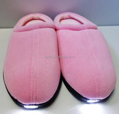 China New Luxury LED Velvet Memory Foam Navy Slipper Light LED Light for sale