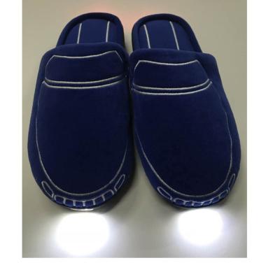 China Front&Rear LED Anti-slippery Slipper, LED Night Light Slipper, Emboridery Velvet Light Slipper for sale