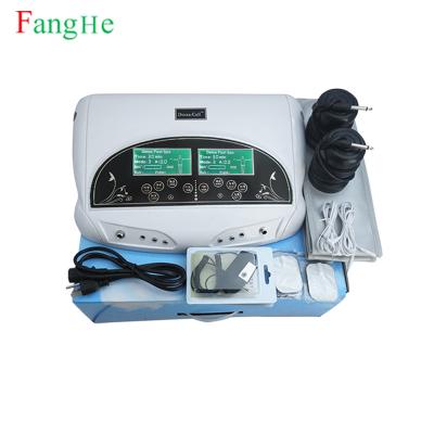 China Hotel 2022 H8802F 5 Modes Dual Ways Ion LCD Display Bamboo Belt Double Operation Ranges Detox Foot Meridian Spa Physiotheropy Machine for sale