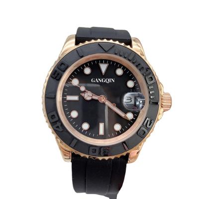 China Men's watch men's luxury yacht watch 2813 automatic mechanical movement 316L stainless steel mineral glass waterproof watch for sale