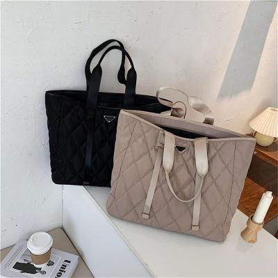 China Designer Luxury Women's Motion Sensing Brand Tote Bags Shoulder Bag High Quality Handbags Large Capacity Nylon Shopper Bag for sale