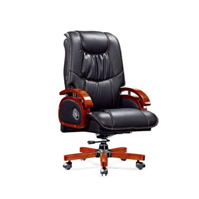 China Wooden Boss Chair Factory Price Executive Leg Manager PU Office Rotation Chair for sale