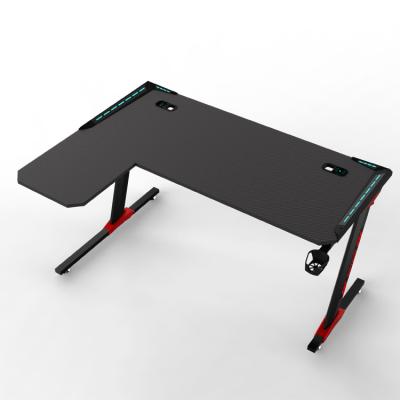 China Others Best Selling 1.6m Modern Gaming Table With LED Light Up End Table PC Laptop Computer Gaming L Shaped Desk for sale