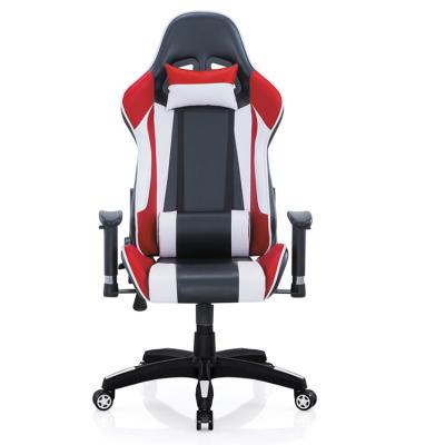 China Silla 2D 180 degree adjustable gamer computer desk (height) armrest leather ergonomic gaming chair for sale