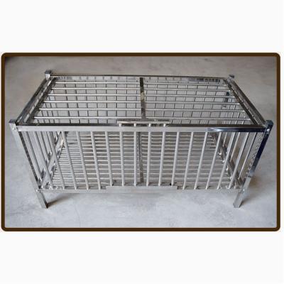 China Factory Wholesale Breeding Foldable Pet Cage Ducks Chickens Rabbits Breathable Steel Pet Cages Stainless Steel Pet Cage for sale