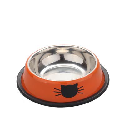 China Non-automatic factory wholesale Amazon stainless steel durable fashion lifted dog bowl dog food bowl dog bowls for sale