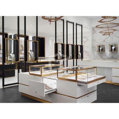 China Modern Or Customize Jewelry Retail Store Wall Display Unit Showroom Counter Hot Selling Display Rack for sale