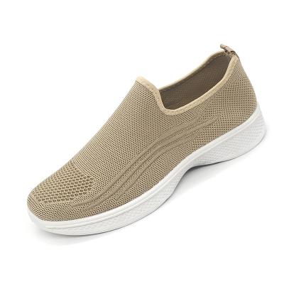 China New design men breathable casual shoes comfortable knit upper injection men shoes with cheap price for sale