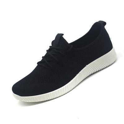 China New style breathable lace up knit upper injection men shoes with cheap price men casual shoes for sale