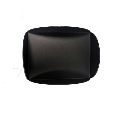 China Sustainable Black Industry Made Practical Iron Material Paper Tissue Box For Office for sale