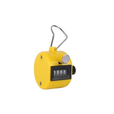 China Plastic Portable Digital Clicker Hand Mechanical Goods Four Numbers Control Counter for sale