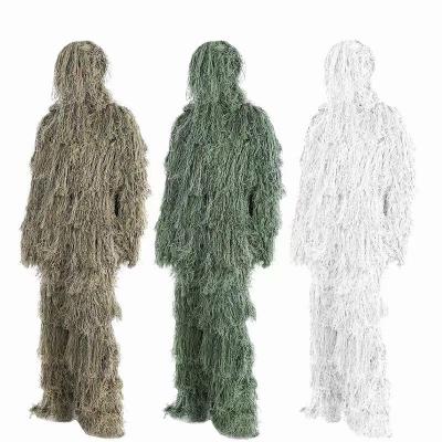 China Outdoor Camouflage Military Combat Training Camouflage Clothing Forest Woodland Jungle Desert Ghillie Tactical Hunting Suit for sale