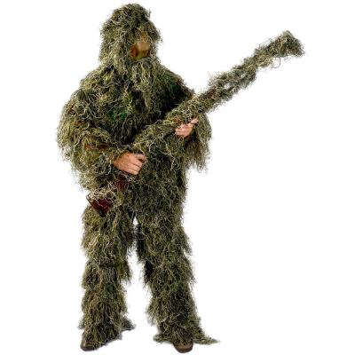 China Outdoor Camouflage Combat Training Ghillie Suit Camouflage Military Hunting Suit For Men Military Hunters Snipers for sale