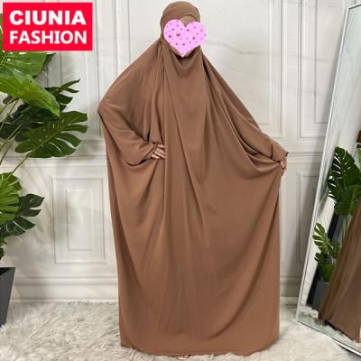 China Wholesale Muslim Nida 6493# Muslim Prayer Dress Abaya Jiabab Head Scarf Islamic Pray Abaya Women Prayer Hijab Dress Ladies Clothes Long Dress for sale