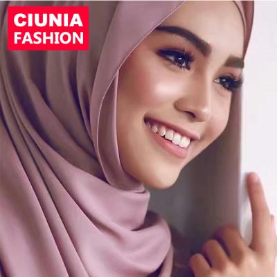 China Muslim Chiffon YW16 Wrap Headband Hijab Plain Shawl High Quality Long Scarf For Women 180*75CM for sale