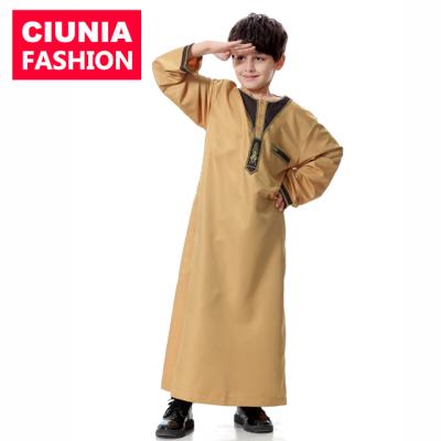 China TH872#Muslim thobe kids arabic for boy middle eastern youth boys robe clothing kaftan islamic abaya S-3XL for sale