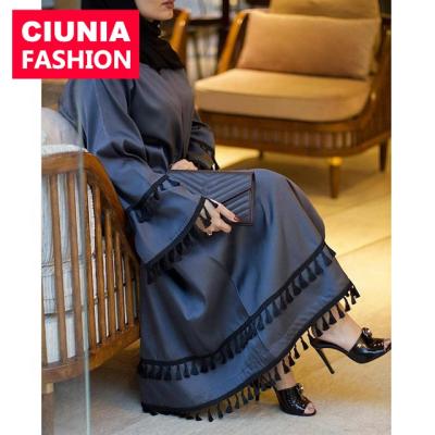 China CM020# Fashion Modest Design Modern Muslim Islamic Wear Open Abaya Pattern New In Dubai S M L XL 2XL/Customized for sale