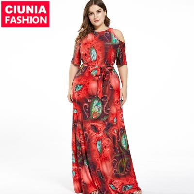 China New Arrivals Women Ladies V Neck Beach Dresses Vacation Bohemian Summer 5001# 2020 Hot On Amazon XL XXL 3XL 4XL 5XL 6XL 7XL/Customized for sale