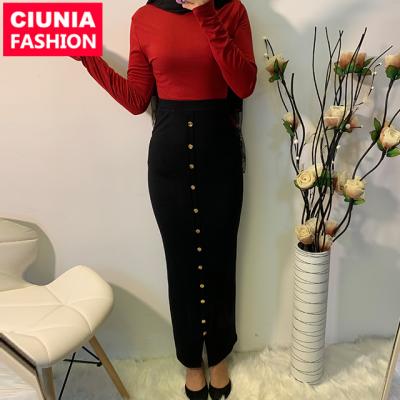 China 2168#ladies blouse solid color long sleeve tunic tight top skin tight coverall inner wear for women for sale