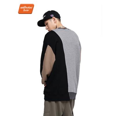 China 100% Autumn New Men Anti-Wrinkle Cotton Early Round Neck Long Sleeve Oversized T-Shirt for sale