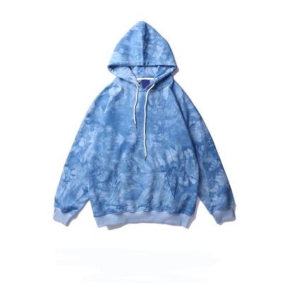 China Anti-Wrinkle Tie Dye Premium High Quality Pastel Hoodie Embossed Cotton Sweatshirt for sale