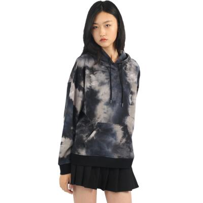 China Custom Cheap Anti-Wrinkle Tie Dye Hoodie Mens Womens Hoodies 100% Cotton Sweatshirt Women for sale