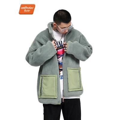 China 2021 Breathable Autumn And Winter Fashionable Fleece Sherpa Jacket Men's Shearing Jackets For Men for sale