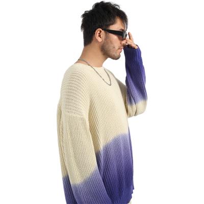 China Anti-Wrinkle Fashion Winter Sweater Designer Oversized 100% Cotton Knitted Thick Crewneck Mens Sweater for sale