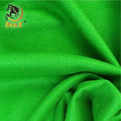 China Benxiao PU tablecloth 165cm wool fabric, green color BLH081 for sale