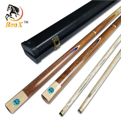 China benxiao H-3 fast joint solid wood handmade billiard cue with hard cue case H-3 for sale