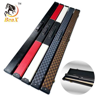 China Benxiao PU snooker cue box one piece style quality snooker cue box factory directl strong sale for sale