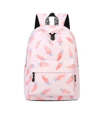 China Cute Lovely Waterproof Polyester Teenage Girls School Bag Cartoon Printing College Backpack for sale